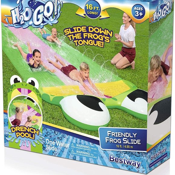 H2OGO! Friendly Frog Triple Slide from Bestway - Picture 2 of 2
